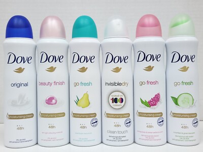 DOVE DEO SPRAY ALL TYPES