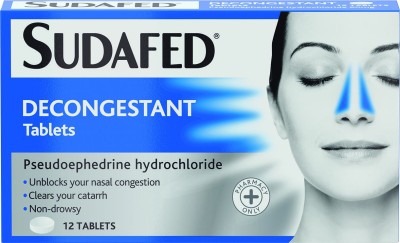 SUDAFED DECONGESTANT TAB 12'S